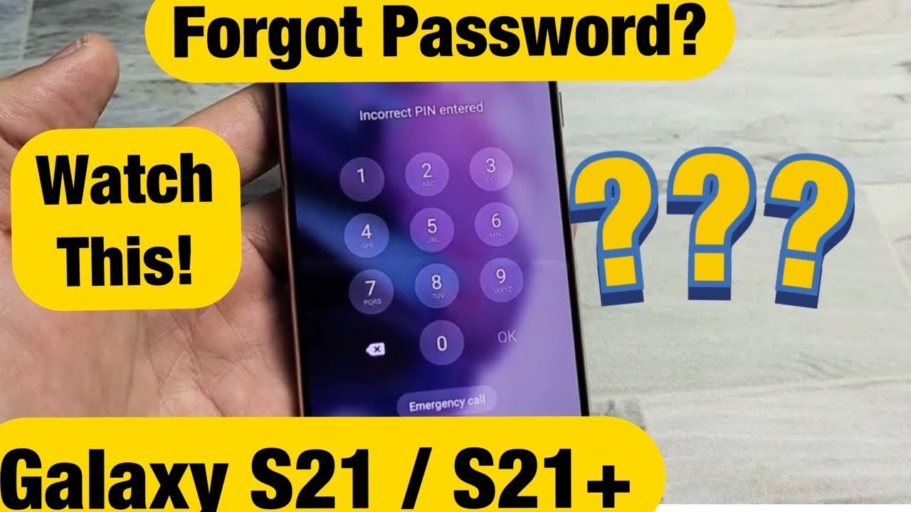 Galaxy S21 / S21+ : Forgot Password Can'T Factory Reset? No Problem!