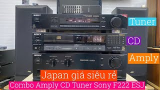 (Đã bán)Combo amply, CD, tuner Sony 222ESJ Made in Japan giá rẻ.Lh 0834563852