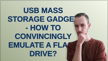 Raspberrypi: USB Mass Storage Gadget - how to convincingly emulate a flash drive?