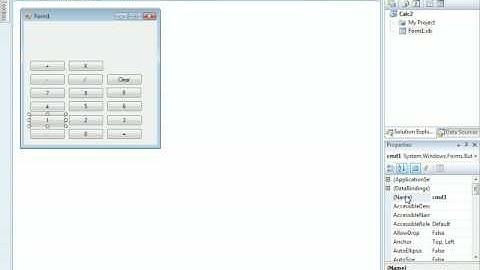 Calculator in Visual Basic 2008 Part 1of3..avi