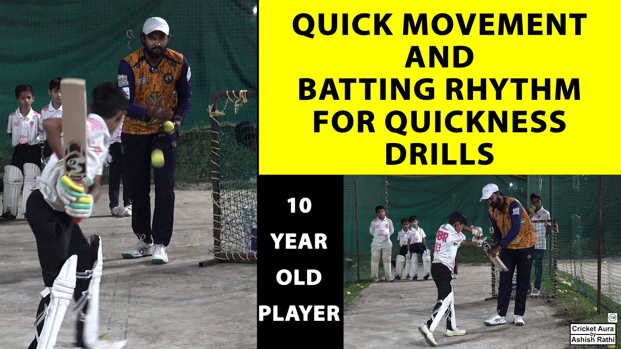 quick movement and batting rhythm for quickness drills | ft Atharva Chaubey