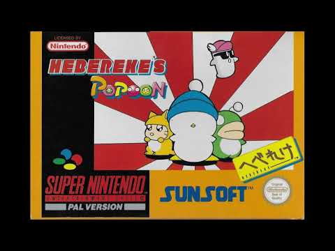 Hebereke's Popoon (SNES) - Story Mode Map (Drunk Popoon World)