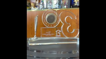 MÃ 093 - KỶ NIỆM CHƯƠNG THỦY TINH - KỶ NIỆM CHƯƠNG PHA LÊ - NSX COSACO  #cupthethao #kyniemchuong