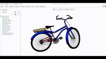 bicycle/cycle modelling and assembly PART 1 using CREO (hercules terminator v2)