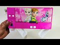 Mini Geometry Box Unboxing And Review ! Frozen pencil box