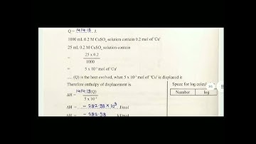 Chemistry || Experiment No. :  09 || 12th Standard || Answers