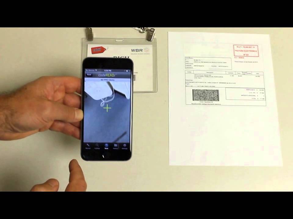 iPhone 6+ Barcode Scanning YouTube