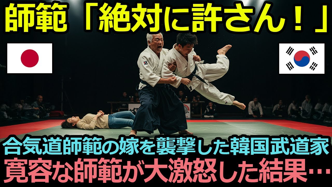 Outline Video 「妻に手を上げた者は許さん!」穏やかな合気道師範が韓国武道家に激怒…国際大会前夜の出来事が世界を震撼させた…!【海外の反応】