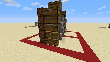 Minecraft Storage Silo! (Quick and Easy Redstone Tutorial)
