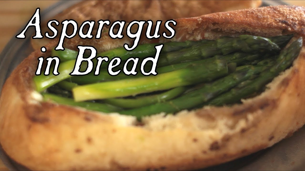 Delicious Asparagus Forced in a French Loaf - 18th Century Cooking S2E11