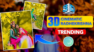 🔥3d Cinematic Radhe Krishna Motion Poster | Status Video Editing Alight Motion | Hindi