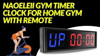 Naoeleii Gym Timer Clock for Home Gym with Remote