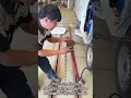 Precision Frame Straightening: Repairing a Damaged Vehicle Chassis #shorts #mechanic #automobile