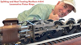 Splitting And Heat Treating Northern 484 Locomotive Rings