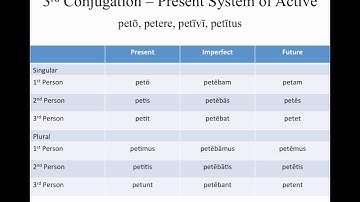 Latin Grammar - Third and Fourth Conjugation Verbs