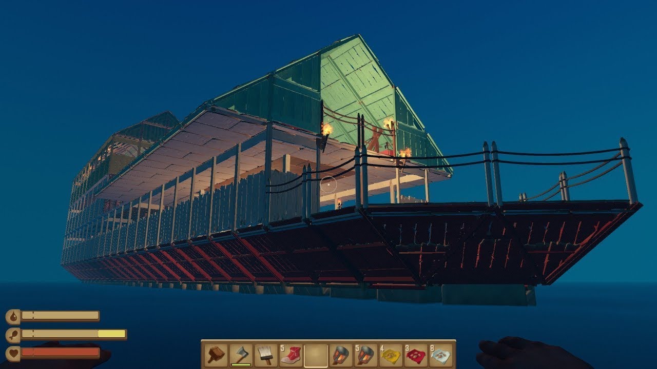 План корабля в рафт