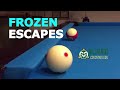 Cue ball frozen to a cushion  no problem