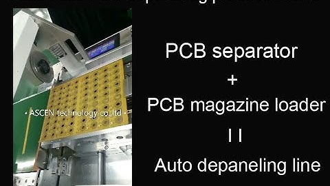 Automatic PCB panel separator depaneling trimming PCB board from loader