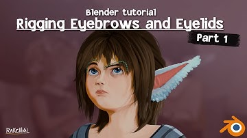 How to rig Eyebrows and Eyelids in Blender - Part 1/2 | Intermediate level Tutorial