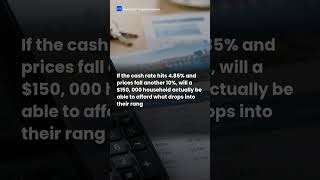 If the cash rate hits 4.85% and prices fall another 10%, will a $150, 000 household actually be able
