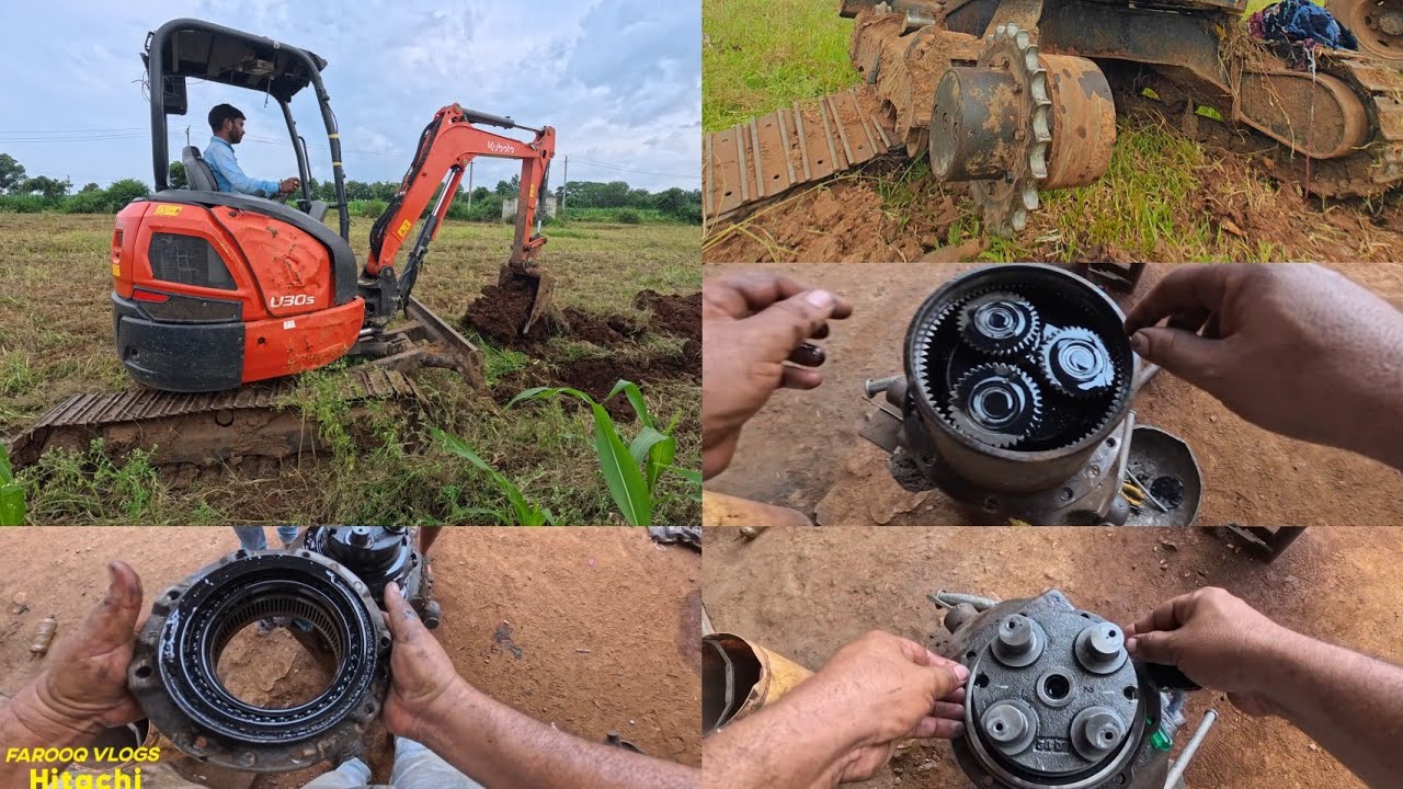 Kubota 30S Mini Excavator Travel Device Group Seal Change | Repair Work.(Final drive seal)#viral 