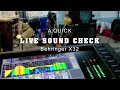 Behringer x32  a quick live sound check behringer livesound soundcheck recordingengineer drums