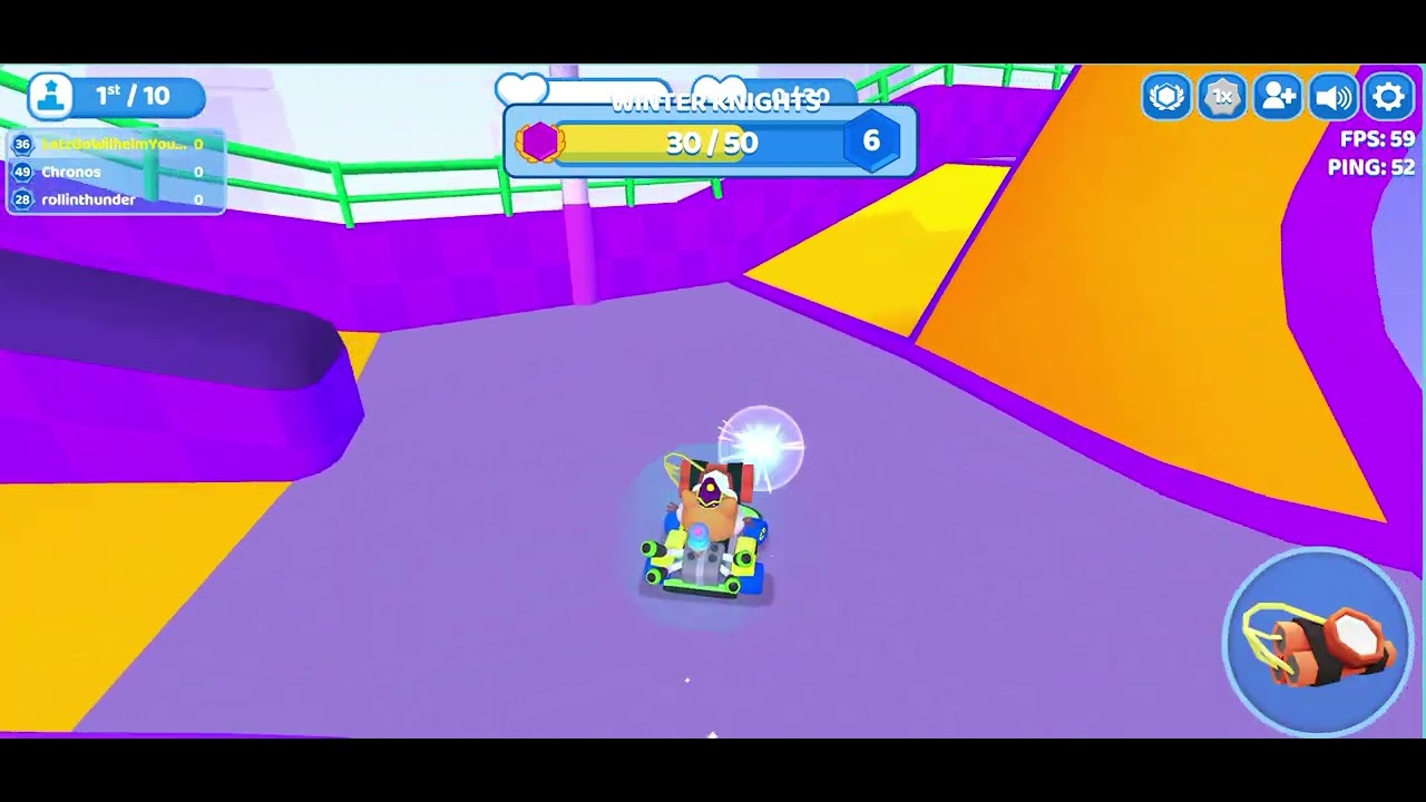 I played Hat Holders at Smash Karts's "Skate Park" (lobgrenukes only)