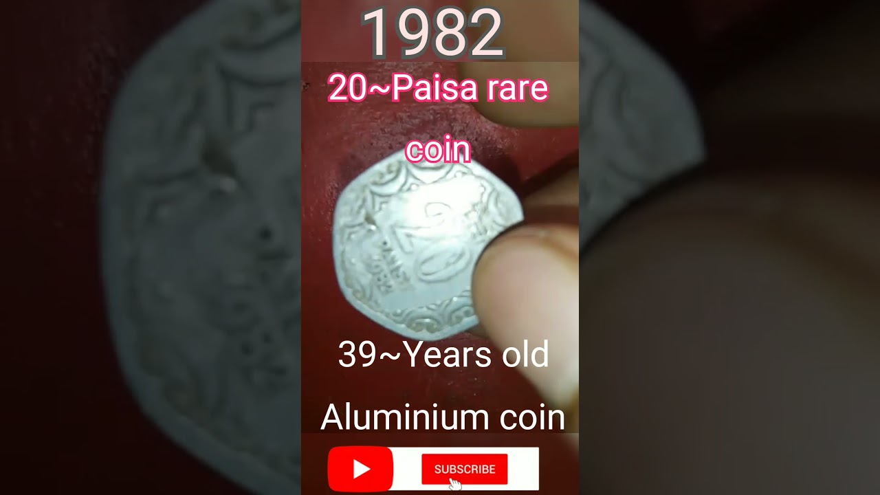 1982 shorts coin 20paisa value 39 Years Old Aluminium Coin Purana 1982-shorts-coin-20paisa-value-39-years-old-aluminium-coin-purana