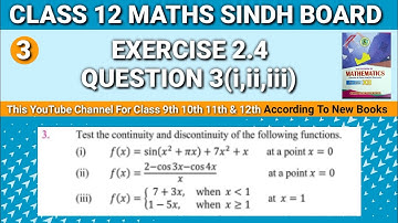 Second year mathematics Unit 2 Exercise 2.4 Question 3(i,ii,iii) • Functions and Limits