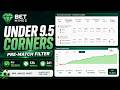 ¿Filtro Under 9.5 córners con 18% de ROI? Tutorial de BetMines Pre-Match Scanner