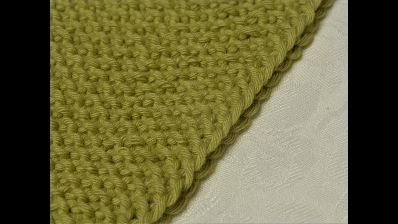 seed stitch border scarf