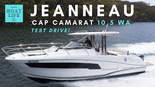 Jeanneau 10.5WA S2  Test Drive through open water