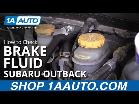 How to Check Brake Fluid 10-14 Subaru Outback