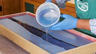River Table, Part 2: Mixing and Pouring Epoxy