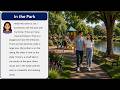 Learn English A1+ | ESL Reading & Listening Practice | In the Park