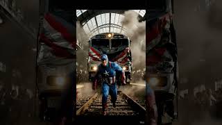 CAPTAIN AMERICA SAVES THE CITY 🚆🔥 | Epic Superhero Rescue Short