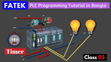 Fatek PLC Programming Tutorial in Bnagla Class 03 How to use Timer with Data Register