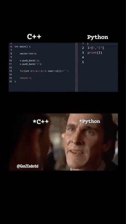 C++ VS Python || #shorts #phython #c++ - YouTube