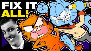 Garfield AND Gumball Post AWFUL Art (So I Fixed It)