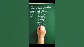 Square root of 324 📚 || #importantquestion #solution