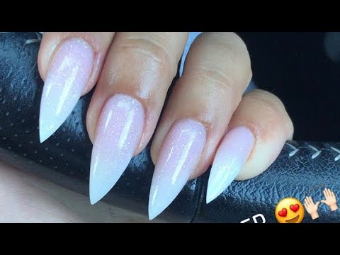 How To Infill Baby Boomer Nails Like A Pro Acrylic Nails Youtube