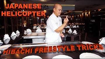 HIBACHI FREESTYLE BY SHERWIN, TEPPANYAKI TRICKS REVEALED AND TUTORIALS