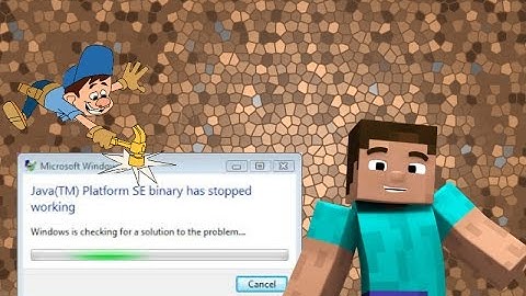 How to Fix Minecraft Error  JAVA PLATFORM SE binary has stopped working"