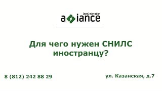 Для чего нужен СНИЛС иностранцу?