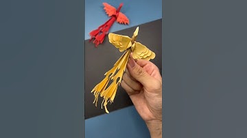 Cách làm con phượng hoàng bằng giấy