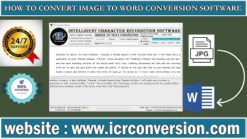 Image To Word Conversion software | Image To Word Converter Software |