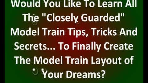 Model train sets | Train table