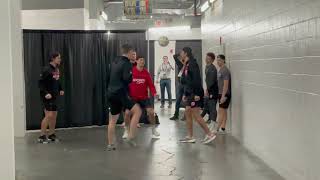 Jack Hughes Luke Hughes BEHIND THE SCENES Arena Soccer Before Capitals 10/25 #njdevils #jackhughes