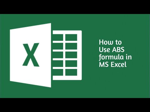 HOW TO USE ABS FORMULA ON MICROSOFT EXCEL | TUTORIAL IN MS EXCEL | URDU | HINDI | 2020