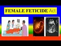 Female feticide act